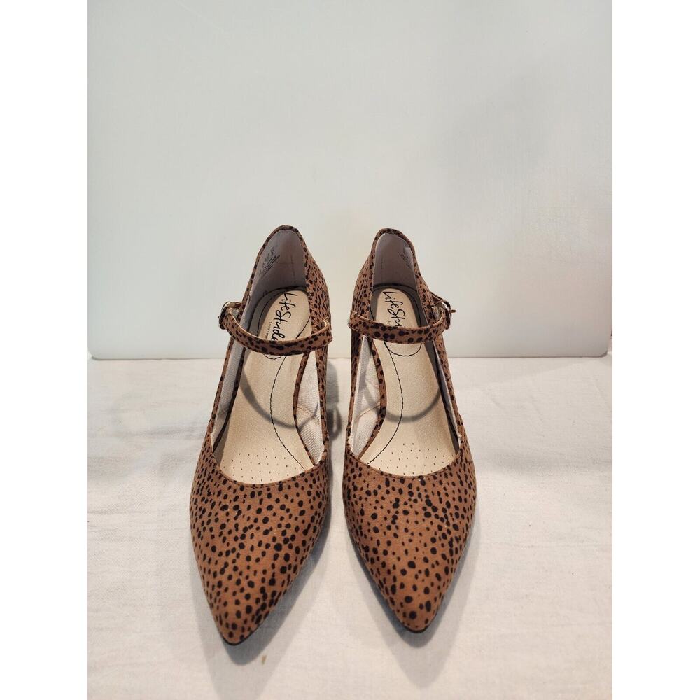 LifeStride Sandrine Mary Jane Pump, Sz 6M Animal Dot‎ Print NWOB